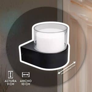 Luminaria Led Redondo Negro 5W
