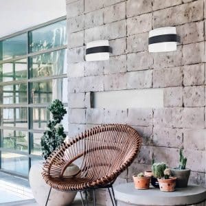 Luminaria 12W Luz Led Doble Ovalado P/Pared