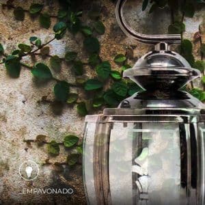Farol Tipo Colonial Meatalico Empavonado