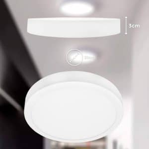 Plafon 18W Redondo Luz Fria Led Life