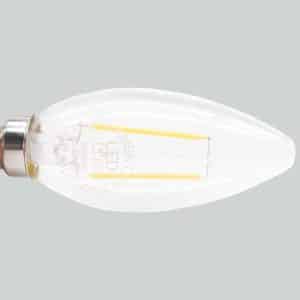 Lampara Tipo Vela 2W E14 Filamento Led Life