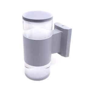 Luminaria Led Exterior 2 Luces Color Gris
