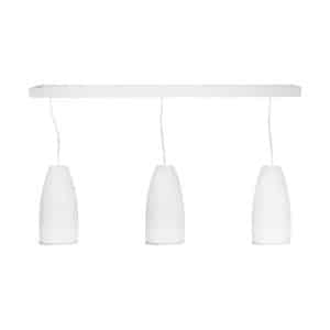 Lampara De Colgar Tipo Copa 3 Luces Blanca