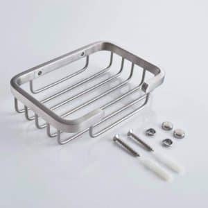 Jabonera Metalica Rectangular Para Bano