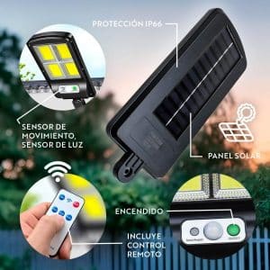 Foco Solar Led 200W Jortan Jt-Tycob-200W