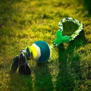 Pelota Con Cuerda Tipo Agarre P/Mascota