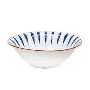 Bowl 18Cm Blanco Con Lagrima Azul