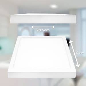 Plafon 24W Cuadrad Luz Fria Led Life