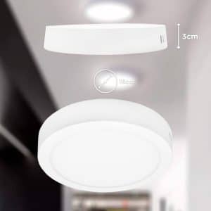 Plafon 12W Redondo Luz Fria Led Life