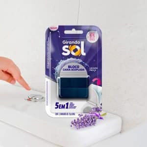 Bloque Mochila P/Inodoro 2X35 Lavanda Girando Sol