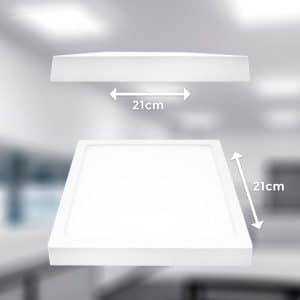 Plafon 18W Cuadrado Luz Fria Led Life
