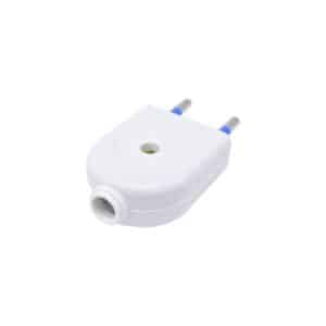 Ficha Modular 10 Amp 2Patas Blanca Led Life