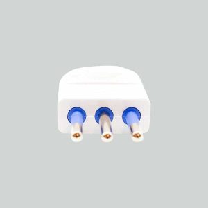 Ficha Modular 10Amp 3 Patas Blanca Led Life