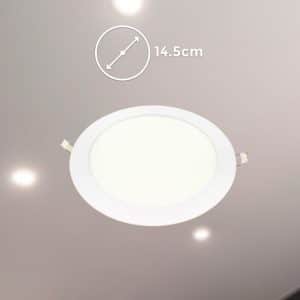 Artefacto Led 9W Redondo Luz Calid Led Life
