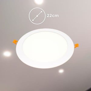 Artefacto Led 18W Redondo Luz Fria Led Life