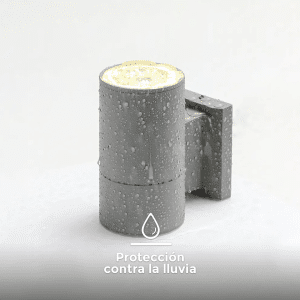 Luminaria Ext 1 Luz 9Cm De Diametro Gris