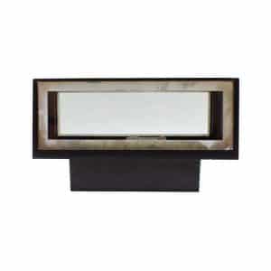 Luminaria Rectangular Negra 21.5X8.5Cm