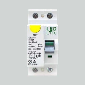 Llave Diferencial 25A Led Life
