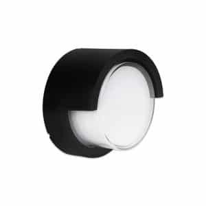 Aplique Led Redondo Negro C/Pestana 12W