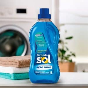 Jabon Liq. 2L Azul P/Maquina Girando Sol