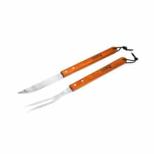 Set Asador 2 Pz Tenedor Cuchillo 39Cm