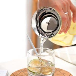 Jarra De Vidrio 1500Ml Tapa Metalica