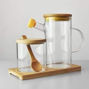 Recipiente 2Pz De Vidrio Para Cocina