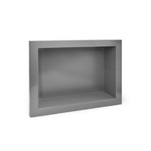 Nicho Cinza P/Embutir 30X40Cm Para Bano Metasul
