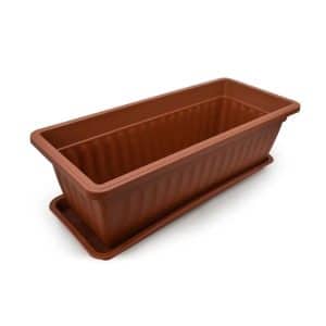 Macetero Plastico Rectangu 45X19X14 8003