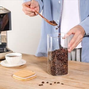 Frasco 1800Ml Vidrio Cuadrado Altura 26Cm