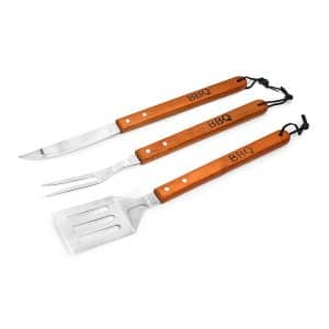 Set Parrilla 3Pz Espatula Tenedor Cuchillo