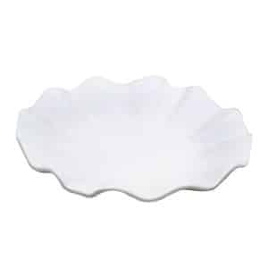 Plato 21Cm Blanco Borde Ondulado