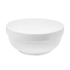 Bowl 21Cm Alto 10Cm Ceramico Blanco Liso