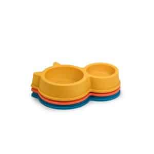 Plato Plastico Doble Para Mascota