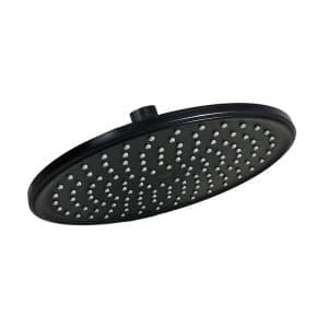 Roseta Redonda 23Cm Negra Para Ducha