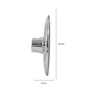 Roseta Redonda 15Cm Cromada Para Ducha