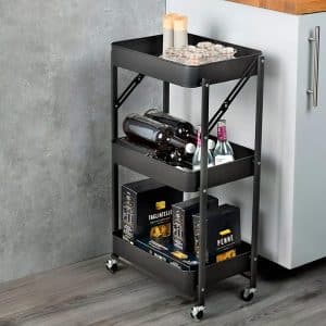 Organizador 3 Estantes Metalico Negro