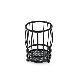 Cubiertero Escurridor Circular 10Cm Negro