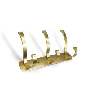 Colgador Percha 3 Ganchos Metal Empabonado