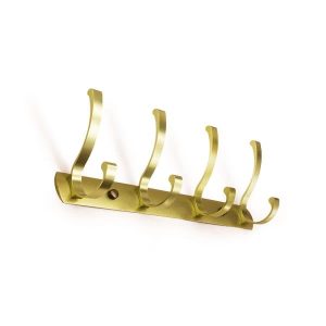 Colgador Percha 4 Ganchos Metal Empabonado