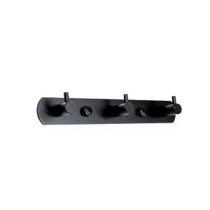 Colgador 3 Ganchos Metalico Negro