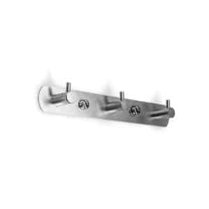 Colgador 3 Ganchos Metalico Plateado