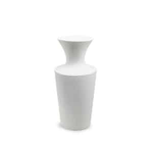 Florero Ceramica Gris Alto 23Cm