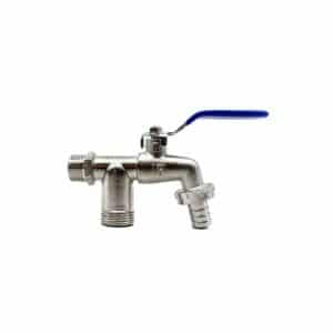Canilla Metalica Doble Salida 1/2-3/4