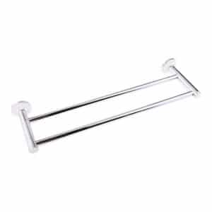 Toallero Doble Cromado 57Cm Para Bano