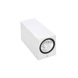 Aplique 6W Led Rectangular Dos Luces Blanco