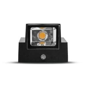 Luminaria Triangular Negra 3W Una Luz