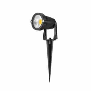 Foco 7W Negro Metalico Enterrar P/Jardin