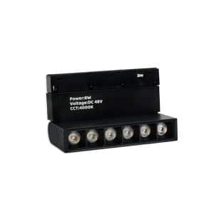 Luminaria Negra Bisagra Para Riel 6W