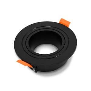 Aro Plastico Negro Para Dicroica